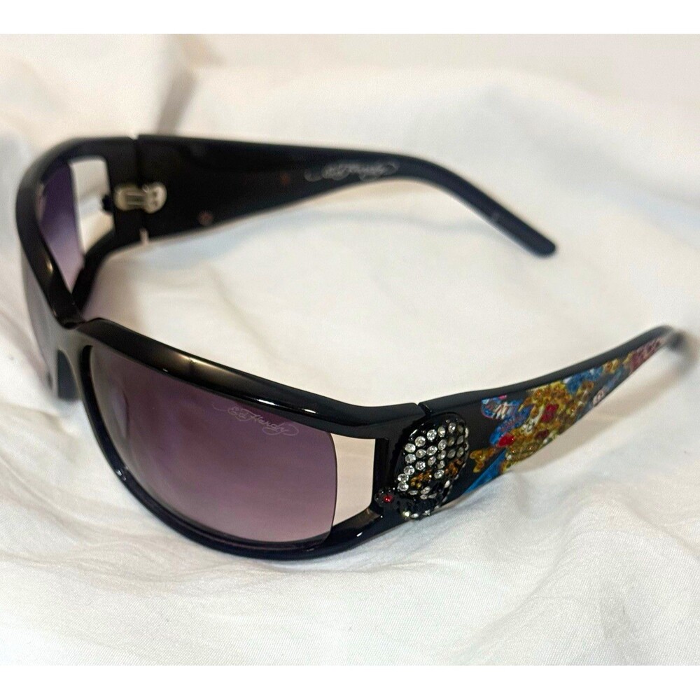 Y2K Ed Hardy unisex sunglasses Skull & Roses “McBling” era